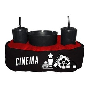 Almofada De Pipoca Cinema:Liso/Preto