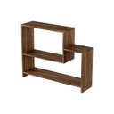 Ver imagem 2 de Estante Girona Multiuso 2 Prateleiras MDP 77cm Café Mercado Das Prateleiras