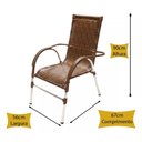 Ver imagem 4 de Cadeira Poltrona Vênus Varanda Junco Capuccino