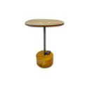 Ver imagem 1 de Mesa de Apoio Nur – Design Orgânico com Efeito Marmorizado Carvalho/tampo Efeito Marmorizado