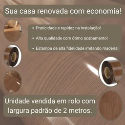 Piso Vinílico em Manta com Brilho Imita Madeira Antiderrapante Pvc 0,7mm 32m² Ipê - 4