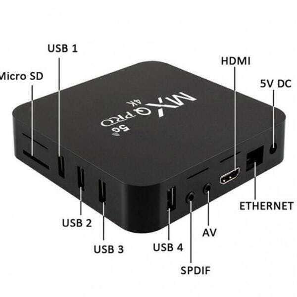 TVbox Mxq Pro 5G - 8 Ram e 128Hd - Placa de Wi-Fi 5G - 2