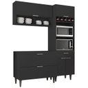 Ver imagem 2 de Armário de Cozinha Cp02 para Pia 100cm Pérola Z34 Preto - Mpozenato