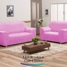 Capa de Sofá Elastex Rosa - KIT 1+2+3 Lugares - 2