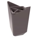 Ver imagem 1 de Porta Escova de Dentes Cinza Tornado Prisma Crippa Banheiro Pia Lavabo