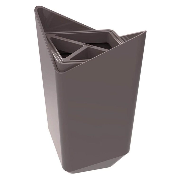 Porta Escova de Dentes Cinza Tornado Prisma Crippa Banheiro Pia Lavabo Porta Escova de Dentes Cinza Tornado Prisma Crippa Banheiro Pia Lavabo