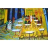 Quadro Pintura Tela noite van terraço gogh café Quarto 5131: 70cm (A) x 140cm (L) - 2