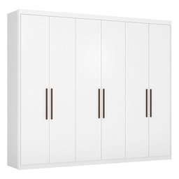 Guarda Roupa Casal Ambiente Sumatra Branco Brilho – Demóbile - 2