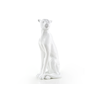 Escultura Obra de Arte Estátua Pantera Sentada Grande 60cm:branco Brilho - 1