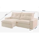 Ver imagem 4 de Sofá Hall Linho Dois Módulos de 120m B25cm Meu Sofá Online