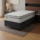 Ver imagem 2 de Cama Box Baú Colchão Solteiro Ortopédico D33 88x188x75cm Minotauro Hellen - Suporta até 120 kg
