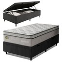Ver imagem 1 de Cama Box Baú Colchão Solteiro Ortopédico D33 88x188x75cm Minotauro Hellen - Suporta até 120 kg
