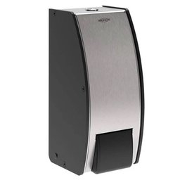 Dispenser de Parede para Sabonete Espuma 800ml Decorline Brinox em Aço Inox e Preto - 4