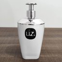 Ver imagem 6 de Kit Porta Algodão Cotonete e Sabonete Líquido 400ml Brancos Uz Plástico Bancada de Banheiro