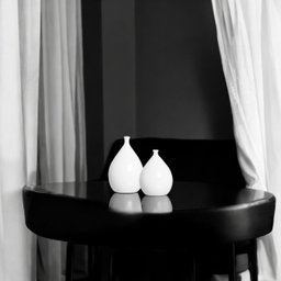 Dupla Vaso de Cerâmica Branco Enfeite de Mesa Mimo Clássico - 6