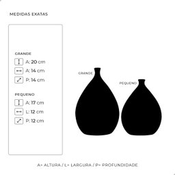 Dupla Vaso de Cerâmica Branco Enfeite de Mesa Mimo Clássico - 3