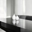 Ver imagem 5 de Dupla Vaso de Cerâmica Branco Enfeite de Mesa Mimo Clássico