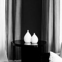 Ver imagem 7 de Dupla Vaso de Cerâmica Branco Enfeite de Mesa Mimo Clássico