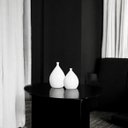 Ver imagem 2 de Dupla Vaso de Cerâmica Branco Enfeite de Mesa Mimo Clássico