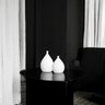 Dupla Vaso de Cerâmica Branco Enfeite de Mesa Mimo Clássico - 2