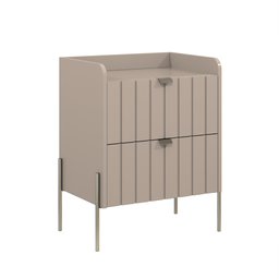 Mesa de Cabeceira em Madeira Mdf Conect Moriah 45cm:conectchampagne - 2