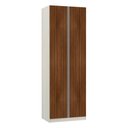 Ver imagem 1 de Guarda Roupa 2 Portas 3 Gavetas 80cm Prime Plus Luciane