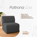 Ver mais imagens de Kit 2 Poltronas Decorativas Zoe Orgânicas Modernas Minimalistas Sala Recepção Luxo Suede