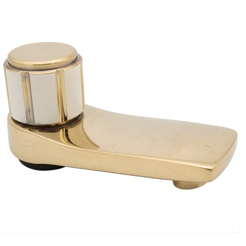 Torneira Maxim Bica Baixa Dourado e Bege Deca no Estado - 1198e75dobene