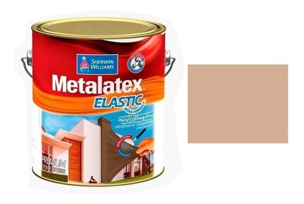 Sherwin Williams Tinta Emborrachada Elastic Camurça 3,6 Lt - 1