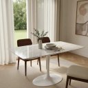 Ver imagem 4 de Mesa de Jantar Saarinen Retangular 130x80cm Mármore Espirito