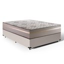 Ver imagem 1 de Cama Box com Colchão de Espuma D33 Millenium One Face Bege até 120kg + 2 Trav Casal 138cm