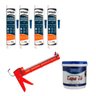 Kit 4 Selante Veda Trinca + Pistola Calafetar+tapa Tudo 340g - 1
