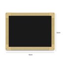 Ver imagem 3 de Lousa Quadro Negro 30x40cm em Madeira Mural Recados Parede Estudo Brincadeira Escolinha Infantil Res