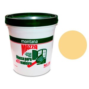 Massa para Calafetar Madeira Mazza 1,6 Kg Marfim
