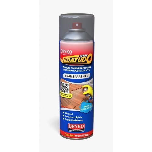 Spray Líquido Emborrachado Vedatudo - 400ml - Transparente - Dryko