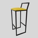 Ver imagem 5 de Jogo 4 Banqueta Alta Balcão Bistrô Preta Confort Ind Assento Estofado Don Castro Decor