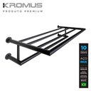 Ver imagem 3 de Toalheiro Rack 45 Cm Inox Preto Fosco - Kromus Me0210-45b