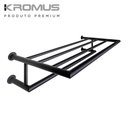 Ver imagem 2 de Toalheiro Rack 45 Cm Inox Preto Fosco - Kromus Me0210-45b