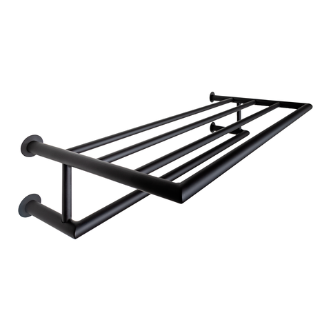Toalheiro Rack 45 Cm Inox Preto Fosco - Kromus Me0210-45b