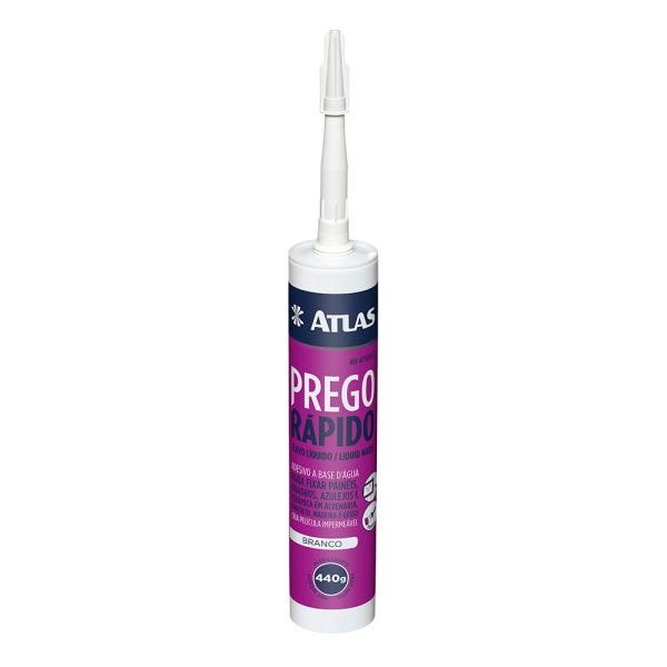 Kit 5 Adesivo Prego Rapido 440g Atlas Fixação Em Geral - 1