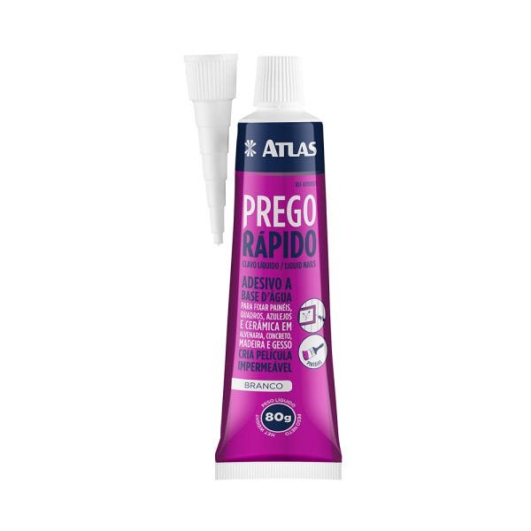 Kit 8 Prego Líquido Adesivo Cola Plástico Vidro Madeira 80g - 1