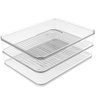 Porta Frios Duplo Transparente Organizador Clear Fresh Porta Queijo E Presunto OU - 1