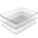 Ver imagem 1 de Porta Frios Duplo Transparente Organizador Clear Fresh Porta Queijo E Presunto OU