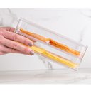 Ver imagem 5 de Porta Frios Duplo Transparente Organizador Clear Fresh Porta Queijo E Presunto OU