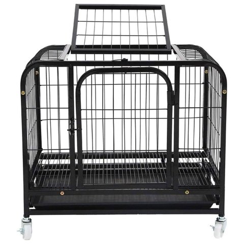 Gaiola Cachorro Cao Gato Pet Canil Pet Shop Rodinhas Bandeja Removivel Transporte Resistente Seguro 