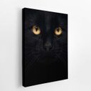 Ver imagem 2 de Gato Preto Animal Pet Minimalista Quadro Canvas 120x80cm
