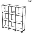 Ver imagem 6 de Conjunto Escritório Completo com Escrivaninha e 2 Estantes Bélgica Nobre