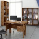 Ver imagem 1 de Conjunto Escritório Completo com Escrivaninha e 2 Estantes Bélgica Nobre