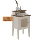 Ver imagem 7 de Mesa de Canto e Cabeceira Mesinha de Apoio Charlotte Pinho / Off White