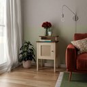 Ver imagem 2 de Mesa de Canto e Cabeceira Mesinha de Apoio Charlotte Pinho / Off White